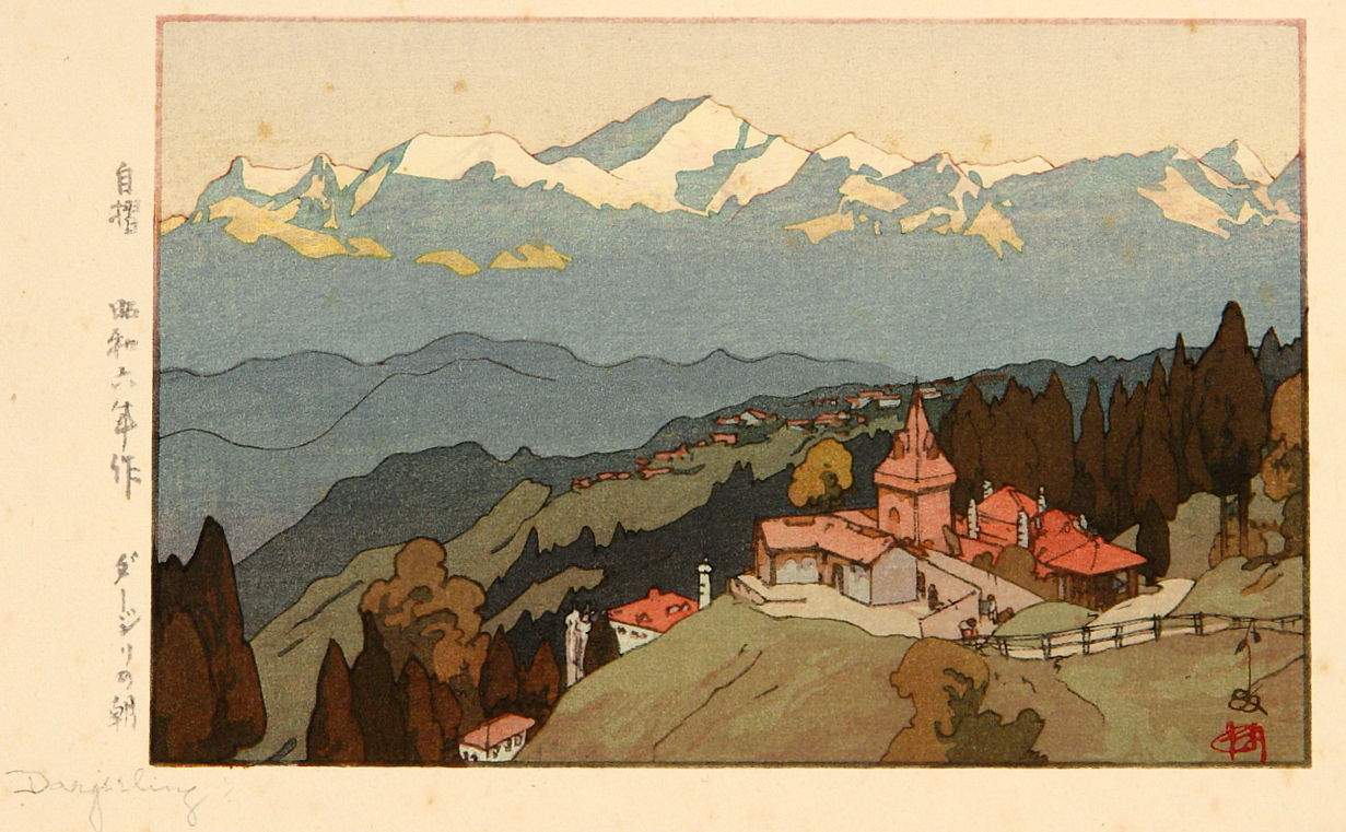 Darjeeling woodblock print