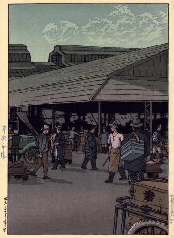 Kawase Hasui - Central Market thumbnail