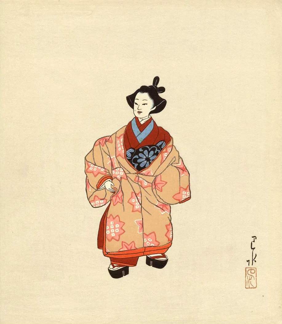 Clay Doll (9) - Kawase Hasui Catalogue woodblock print