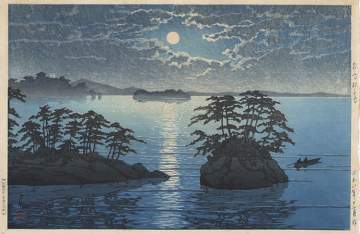 Kawase Hasui - Futago Islands, Matsushima thumbnail