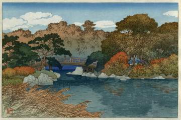 Kawase Hasui - The Garden in Autumn thumbnail