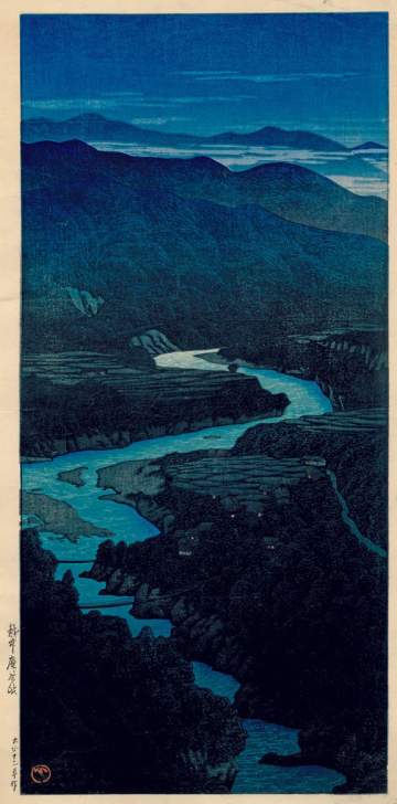 Kawase Hasui - Ioridani  Mountain Pass, Etchu thumbnail