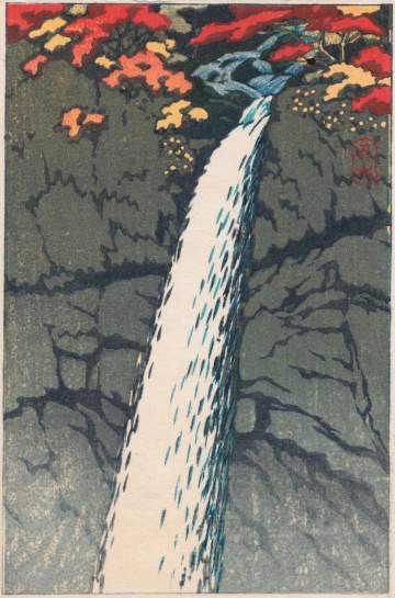 Kawase Hasui - Kegon Falls, Nikko thumbnail