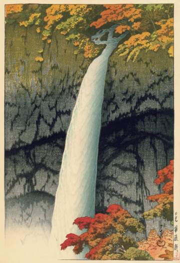Kawase Hasui - Kegon Falls, Nikko thumbnail