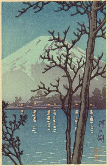 Kawase Hasui - Lake Kawaguchi thumbnail