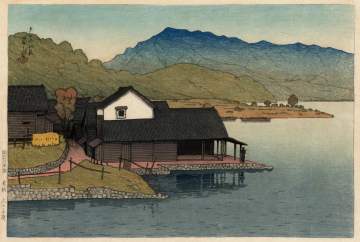 Kawase Hasui - Lake Kugushi, Wakasa Province thumbnail