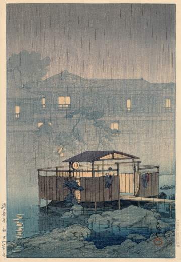 Kawase Hasui - Rain at Shuzenji thumbnail