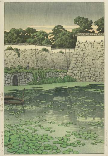 Kawase Hasui - Ruins of Fukuoka Castle thumbnail