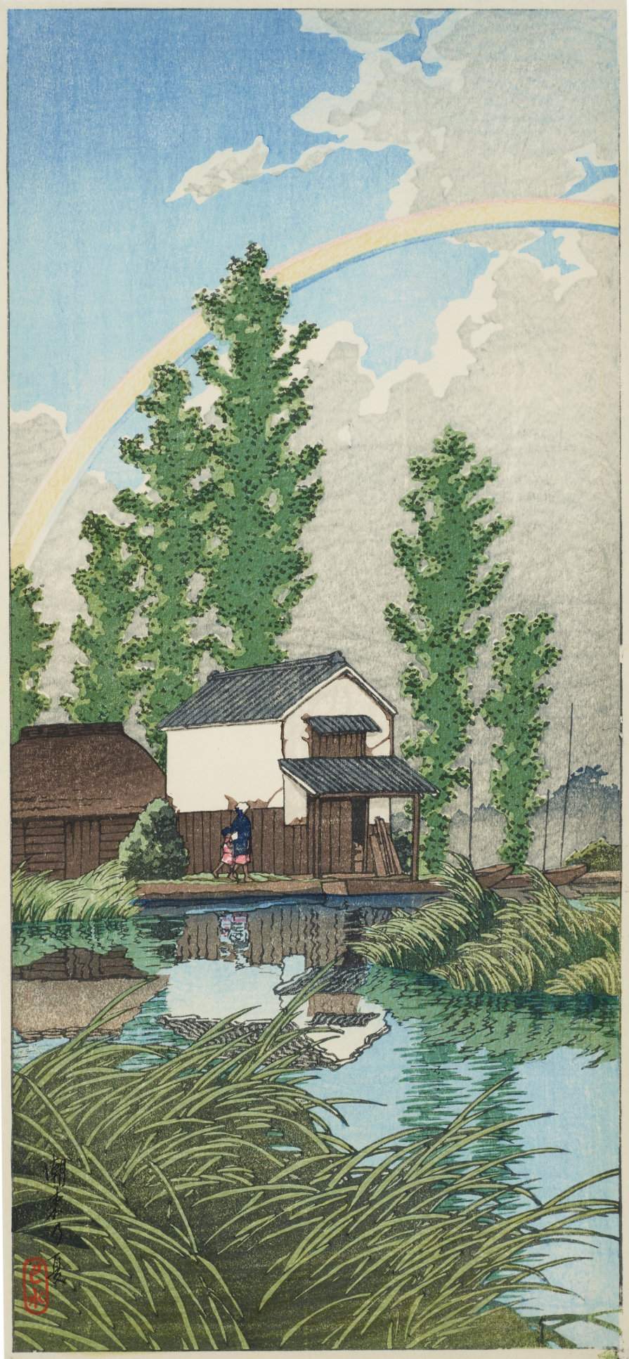 Summer in Itako - Kawase Hasui Catalogue woodblock print