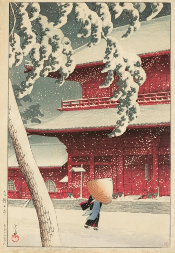 Hasui Zojoji Temple in Shiba sequence =13