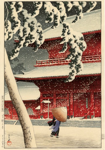 Hasui Zojoji Temple in Shiba sequence 5