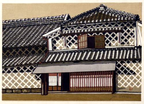 Sekino Jun'ichiro - Numazu, Latticework Wall (Tokaido station 12) thumbnail