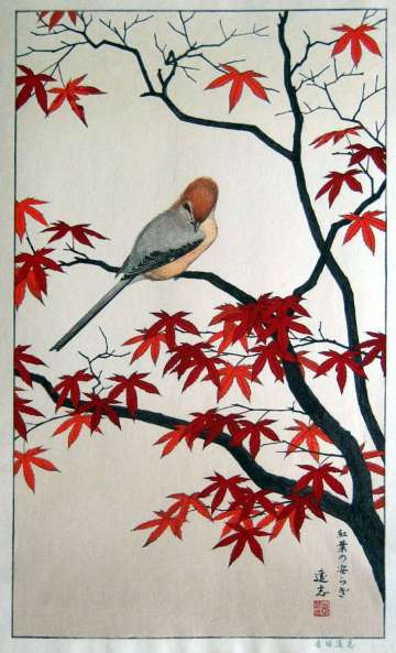 Toshi Yoshida “Autumn (Serenity of Red Maple)” 1977 thumbnail
