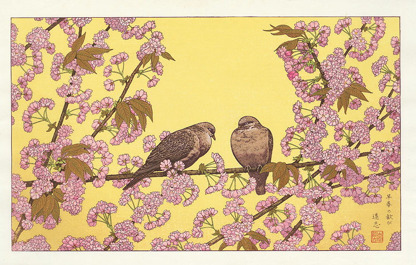 [Early Spring] woodblock print
