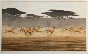 Toshi Yoshida “Thomson's Gazelles” 1977 thumbnail