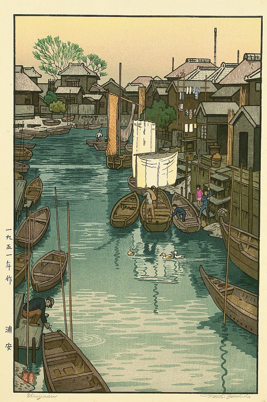 Urayasu woodblock print